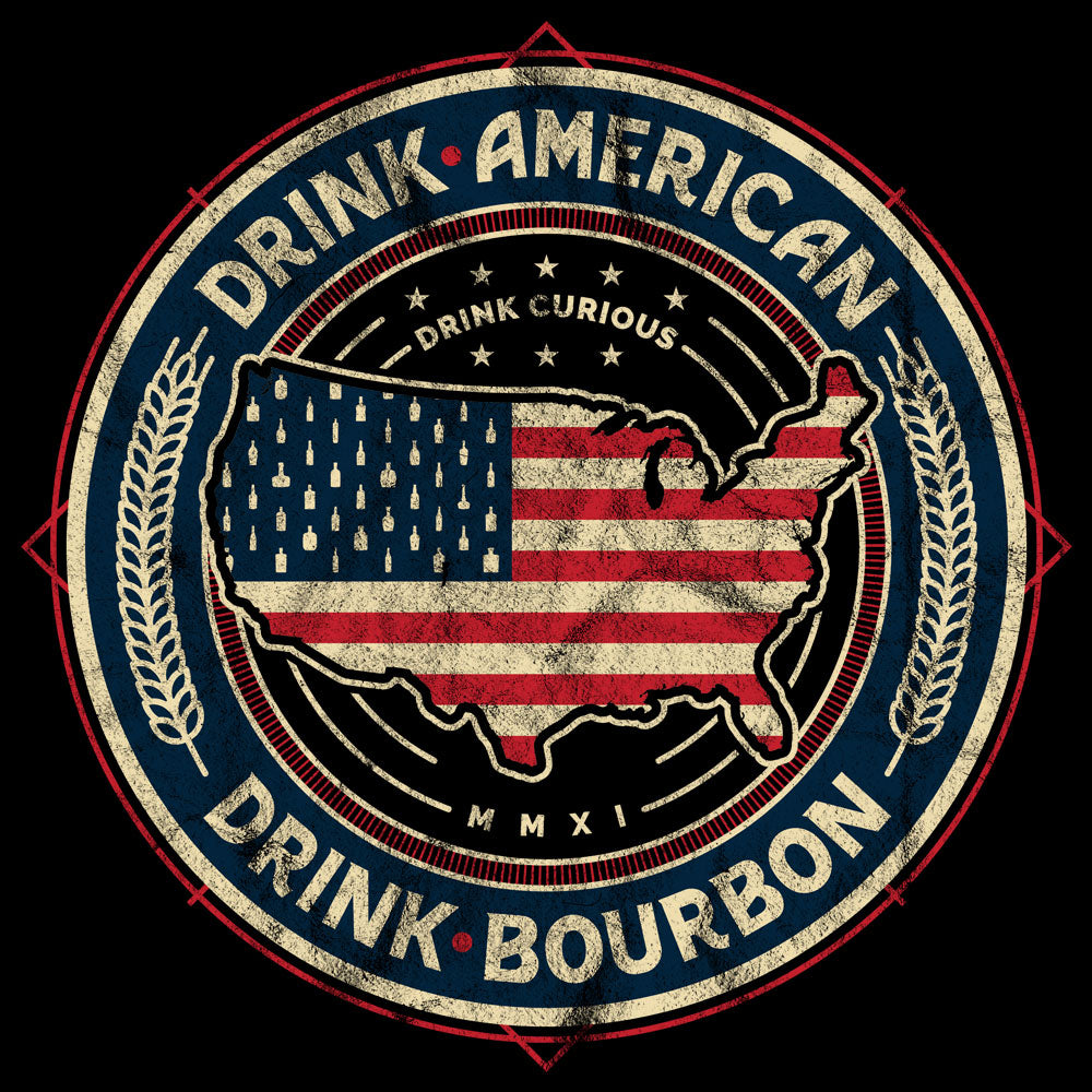 Drink American, Drink Bourbon Emblem T-Shirt