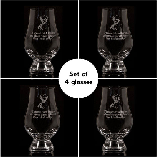 "If I Cannot Drink..." Glencairn – Set of 4