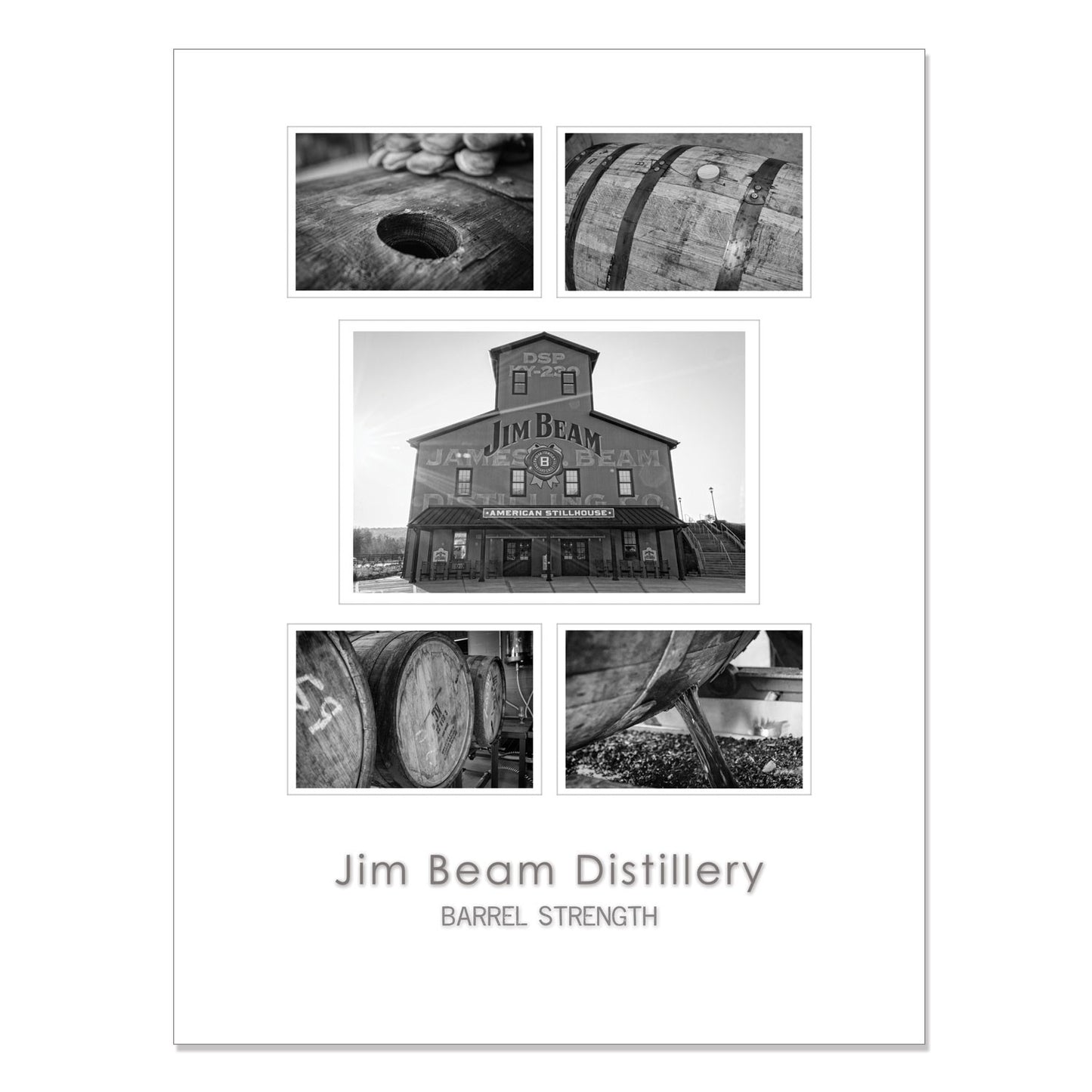 Jim Beam Distillery – 18x24" Framed Poster